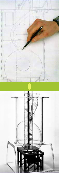 Plexiglas Produkt Planung Zeichnung